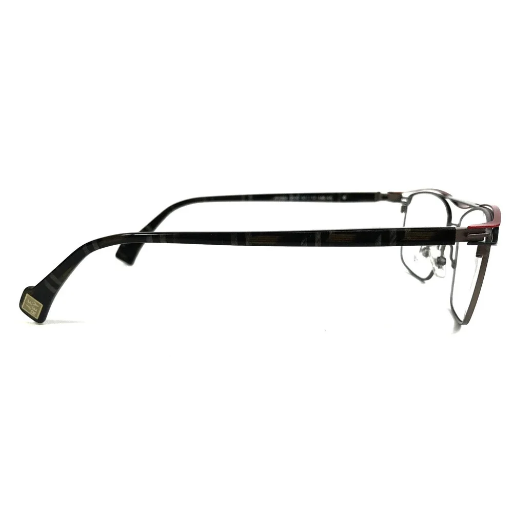 J.F. Rey Eyeglasses Frames JF2963 0530 Brown Blue Gray Red Rectangle 53-17-148
